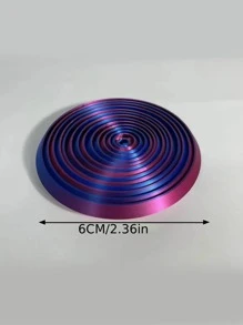 Placă cu spirală nebună imprimată 3D, artă 3D colorată, spirală 3D cu vibrații infinite, cadou drăguț de vacanță pentru Crăciun, Ziua Recunoștinței, Ziua Îndrăgostiților, Anul Nou