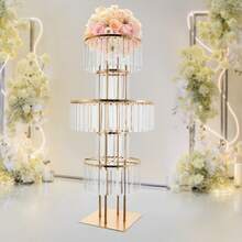 InSyoForeverEC Flower Stand - Oro+Trasparente - Visualizzare 2