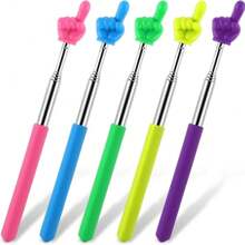 3Pcs Telescopic Teachers Pointer, Mini Extendable Hand Pointer Finger Pointer Stick, Retractable Classroom Pointer For Elementary School Kindergarten Teacher Supplies 3Pcs Teacher Pointer Finger Telescopic Pointer Stick Hand Pointer With Lanyards, Extendable Pointer Teacher Pointers For Classroom Elementary School Teacher, Classroom Supplies,Back To School,School Supplies