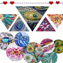 Kit de peinture de diamants DIY - Papillon de fée lavande mignon sur panneau en bois | Décoration de maison, salon, chambre à coucher, DIY de printemps