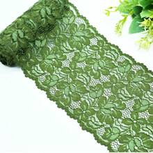 VEN003 "Elegant Lace: Delicacy That Transforms Your Creation" - Army Green - View 1