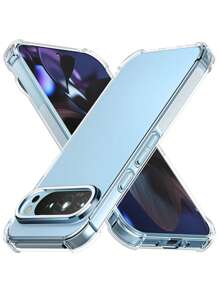 VRNOEI 适用于 Pixel 9 8 7 6 Pro XL 的豪华超薄透明软壳，适用于 Pixel 8A 7A 6A 手机配件的透明后盖 - 無色 - 查看 11