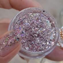 1 cutie/5 cutii pudră cu sclipici pentru unghii cu paiete, 1g/borcan pudră strălucitoare iridescentă cadou pentru femei, fete, mame și soții, pentru salon de unghii/casă DIY/nuntă/călătorii/primăvară/vară, sclipici Y2K ușor de făcut pentru unghii, machiaj Rave, accesorii pentru petreceri Rave - Multicolor - Vizualizare 15