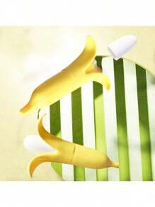 1 Stück, einziehbares Bananenschwert Requisit, große Bananen-Frucht-Schwerter - trickreiches Requisit für einziehbar, Geburtstag, Feiertage, Internet-Mode, beliebte Geschenke, kreative einziehbare Plastikformen