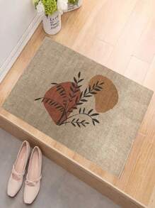 1 件日式奢华印花水晶天鹅绒入口门垫，简约门厅前门垫，耐污快干易保养，适用于入口、浴室、厨房、农场等场合 - 彩色 - 查看 4