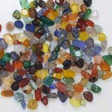 0.11/0.55/1.1lb Boho Style Mixed Natural Agate Crushed Stones - Assorted Asymmetrical Shapes Faux Gemstones For Garden Decor, Aquarium Accessories And Planter Decorating - Bulk Tumbled Crystals For Indoor & Outdoor Decor - MU - View 5