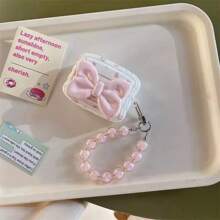 Funda para auriculares con estampado floral diminuto y correa compatible con Pro 2, funda protectora compatible con Apple 1/2/3/Pro, adecuada como regalo de cumpleaños para novia/novio