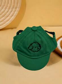 Adjustable Pet Sun Hat, Cartoon Dog Embroidered Pattern - Small Dog & Cat Baseball Cap, Outdoor Waterproof Sunshade, Multiple Colors Available - Multicolor - View 10