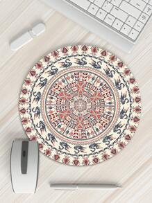 Geometrische ronde muismat - 8 stijlen om uit te kiezen, formaat 20 cm * 20 cm, antislipontwerp aan de onderkant, de muis is glad op de muismat, geschikt voor verschillende kantoorscènes