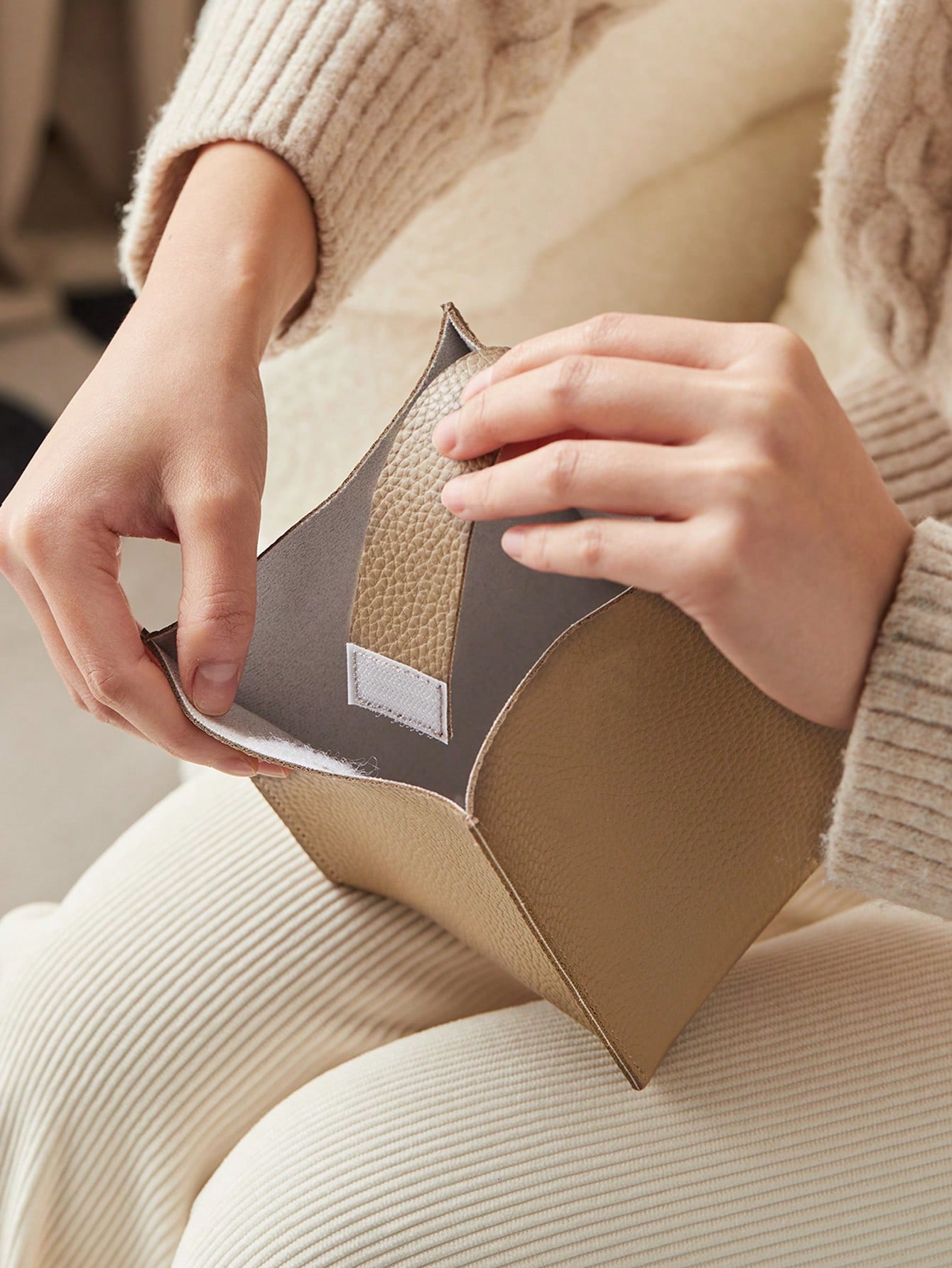 قطعة واحدة صندوق مناديل جلد الناعمة المربع الفخم ب...