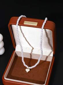 Lemon Dream 8 件/套时尚优雅金色星星、海龟、椰子、心形吊坠项链套装，适合女性日常佩戴、海滩度假、夏日约会 - 金色 - 查看 12