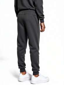 Puma ESS Big Logo Crew TR - Dark Grey Heather - View 4