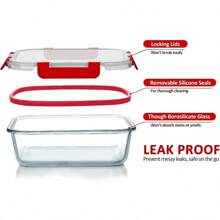 M MCIRCO 30 Pieces Glass Food Storage Containers With Snap Locking Lids,Glass Meal Prep Containers Set - Airtight Lunch Containers, Microwave, Oven, Freezer And Dishwasher