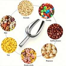 加厚不锈钢冰铲面粉铲多粒铲冰铲家用奶茶店超市多用途食物铲 - 彩色 - 查看 4