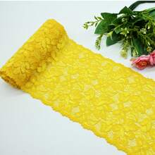 VEN003 "Elegant Lace: Delicacy That Transforms Your Creation" - Yellow - View 1