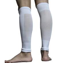 1 paio di parastinchi traspiranti, protezione per le ginocchia, manicotti per le gambe per sport, maniche protettive da esterno per il calcio