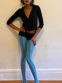 Women Stockings, Thin Elastic Dots Swirl Print Pantyhose Slim Fit Socks Tights For Club Party