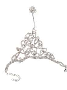 女士时尚夏季脚链奢华珠宝礼品（无盒） - 銀色 - 查看 3