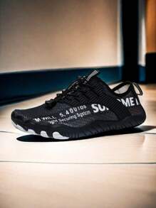 L.S.W.P Unisex Breathable Water Shoes - Quick Dry, Non-Slip Five-Finger Water Sports Shoes, Suitable For Indoor Fitness, Weightlifting, Yoga And Outdoor Activities Like Beach, Swimming, Surfing And Hiking - Durable Rubber Sole, Lace-Up Closure, All Season, Beach Shoes - Black - View 4