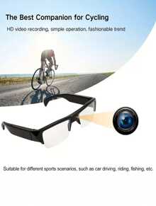 Yakison New Model 5pc Smart Glasses Camera 1080P Digital Video Recorder Camcorder Eye Protection DV Sports Action Camera Outdoor Sport Eyeglasses, Suitable For Travelling, Going Camping And Other Outdoor Sports. Contains Memory Card, Perfect As A Gift For Christmas, Spring Festival, And Other Holidays For Friends And Family. - Nhiều màu - Xem 10