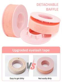 3片/2片/1片眼影胶带，眼影和眼线辅助工具，眼妆定妆贴纸，眼妆保护胶带，专业睫毛胶带，粘性布睫毛胶带，透气微孔布睫毛延长胶带，睫毛提拉胶带，透气低过敏性睫毛隔离眼贴。