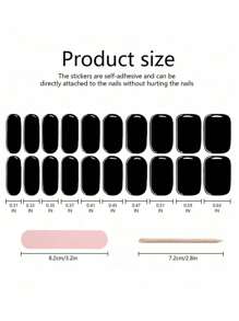 JKNART 20 piezas Pegatinas de gel de uñas semi-curado, Pegatinas de arte de uñas de gel UV, Pegatinas de uñas semi-curado, Pegatinas de gel de uñas suaves de segunda generación semi-curado que requieren curado bajo luz, Pegatinas de gel de uñas semi-curado