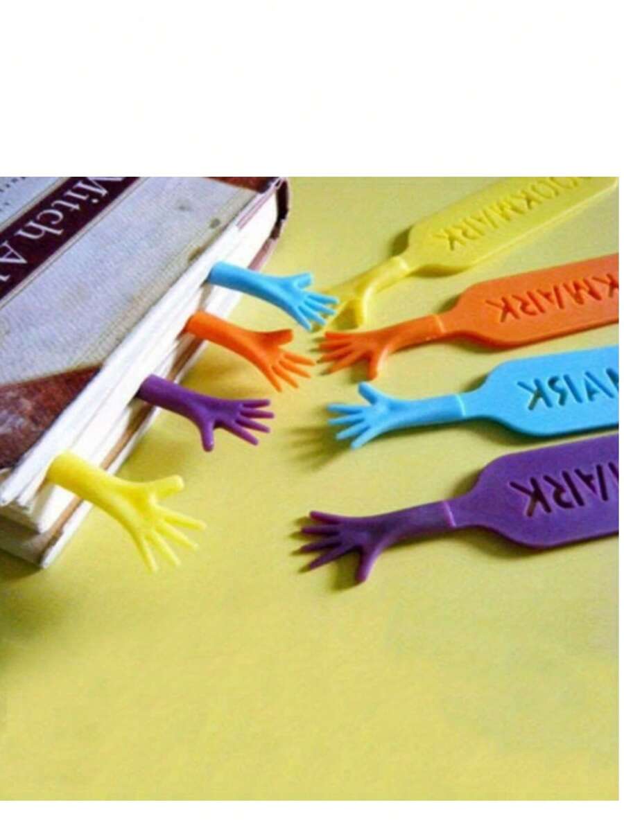 1pc Funny Finger Bookmark Creative Student Reading Book Memo Notebook Novel Page Marker - Multicolor - View 1