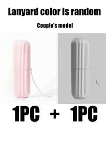 1 Stück Reise Zahnbürstenhalter, tragbarer Zahnbürstenbecher für Reisen, Camping, Geschäftsreisen und Schule, multifunktionales Zahnbürsten- und Zahnpastaset, tragbarer Reise-Mundwasserbecher, Zahnbürstenbecher-Set für Zuhause, Studenten-Wohnheim, Zahnpflege-Mundwasserbecher, Rückkehr zur Schule