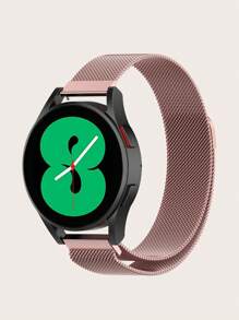 1pc Solid Stainless Steel Quick Release Magnetic Mesh Milanese Loop Smartwatch Band, Compatible With 40mm/42mm/43mm/44mm/45mm/46mm/47mm Galaxy Watch 7/6/5/4