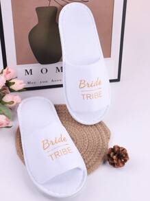 1PC Disposable Slippers Bride Bridesmaids Wedding Studio Hotel Wedding Party Slippers, Wedding Party Accessories Travel Accessories,Wedding Items,Bridesmaid Gifts