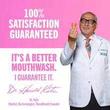 TheraBreath Kids Bubble Gum Mouthwash (2025 Happy Teeth Edition) |   10oz, Alcohol-Free Formula, Dentist Developed, Fun Foaming Action - Red - View 11