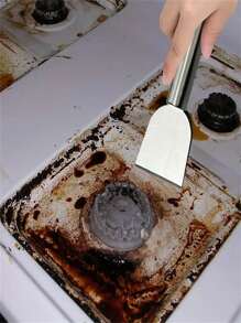 1pc. Durable Stainless Steel Multifunctional Cleaning Scraper, Metal Utility Shovel For Kitchen, Bathroom And Home Use - Multicolor - View 5