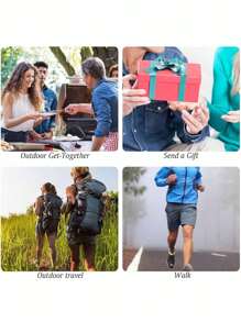 不锈钢户外便携式钥匙扣液体瓶，适合喝咖啡、牛奶、饮料、露营、节日派对、圣诞节情人节情侣礼物