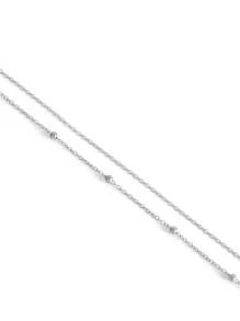 1pc Women's Fashion Double Layered Pearl Chain Body Chain, Suitable For Beach, Nightclub Party