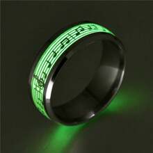 Luminous Music Score Stave Men's Ring - Ring - View 2