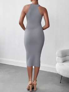 Women Long Dresses - 灰色 - 查看 1