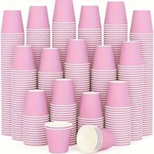 100个迷你纸杯 - 适用于超市抽样、漱口水、水果零食和派对饮料 - 高品质、零食杯、生日、圣诞节、酒店 - 彩色 - 查看 2