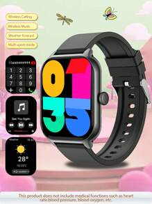 New Version Music Player, Call, Message, Weather, Step Counter Multi-Function Smart Watch
