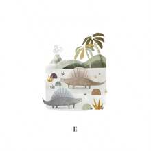 1PC Animal Dinosaur Brachiosaur Children's Bedroom Decoration Tyrannosaurus Rex Cartoon Animal Painting Mural Nordic Poster Decoration Canvas Oil Painting Living Room Home Room Decoration Frameless