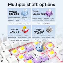 AULA F99 Custom Mechanical Keyboard 99 Key RGB Wireless Three-Mode Bluetooth 2.4 Gasket Construction Full Hot-Swappable Gaming Keyboard - Multicolor - View 10