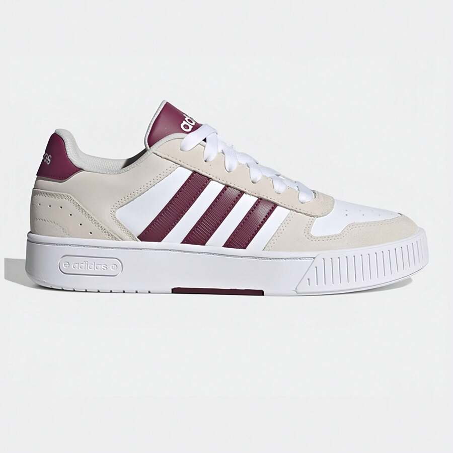 Adidas NEO D-PAD CLASSIC男女經典時尚白棕色百搭板鞋 - 白棕色 - 查看 1