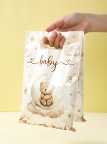 10/25/50 Túi quà gấu nâu, Túi đựng quà dự tiệc Babyshower, Túi gói quà gấu dễ thương, Túi tote, Túi đóng gói quà tặng, Túi đựng đồ, Vật dụng trang trí Babyshower, Đồ trang trí tiệc sinh nhật lần thứ 1, Vật dụng dự tiệc tiết lộ giới tính, Vật dụng dự tiệc cưới, Quà tặng dự tiệc cô dâu, Vật dụng dự tiệc tiết lộ giới tính, Vật dụng dự tiệc ngày lễ - gấu nâu - Xem 2