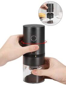 RAF 1pc Electric Coffee Grinder Usb Charging Small Portable Coffee Grinder With Professional Ceramic Grinding Core And Fine Bean Adjustable Coffee Grinder Suitable For Home, Office, Travel, School Supplies