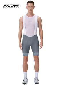 HISERWA [HISERWA] Men's Professional Cycling Bib Shorts, Featuring Italian Elastic Interface Chamois Pad Supporting Over 7 Hours Of Long-Distance Cycling, High-Quality Cycling Shorts For Mountain Biking And Road Cycling