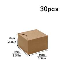 10pcs/20pcs/30pcs Paper Cupcake Boxes, Single Cupcake Containers, Portable Cupcake Stands, Suitable For Bakeries, Weddings, Parties, Gifts