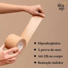 Fita Up® Original – Fita Para Sustentação dos Seios | Dermatologicamente Testada | Invisível Para Vestidos, Blusas e Conjuntos Femininos - Marrom - Visão 8