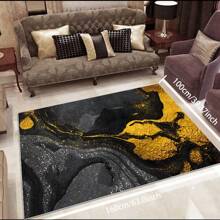 Local Rug, Luxurious Marble Pattern Rug With Backing, Machine Washable Rug, Dot-Plastic Backed, Room Rug, Bedroom, Home Office, Kids' Room, Playroom, Kitchen, Dining Room Mother's Day Home Bathroom Decor - Multicolor - View 45