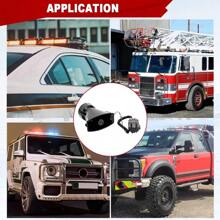 100W 12V 7 Sound Loud Car Alarm P-Olice Fire Horn Siren PA Speaker MIC System Kit - Black - View 9