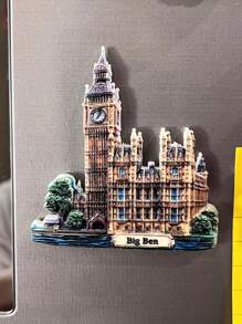 1pc Resin Britain London Tower Bridge Big Ben Elizabeth Tower White Cliffs Of Dover Fridge Magnet Travel Souvenir Landmark Magnetic Sticker Sheep Wales Brecon Beacons Park Home Decor, Meaningful Creative Gift, Thames River - Multicolor - View 16