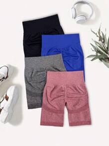 Pantalones cortos deportivos de unicolor, simples y de moda, adecuados para el verano